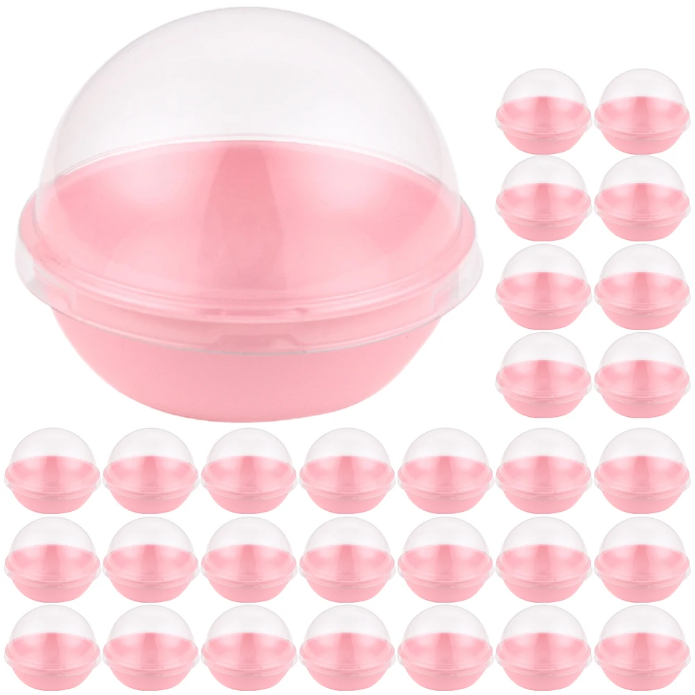 

Egg Yolk Crisp Packaging Boxes Mini Cupcake Containers Lids Safe Plastic Dessert Storage Transparent Cover