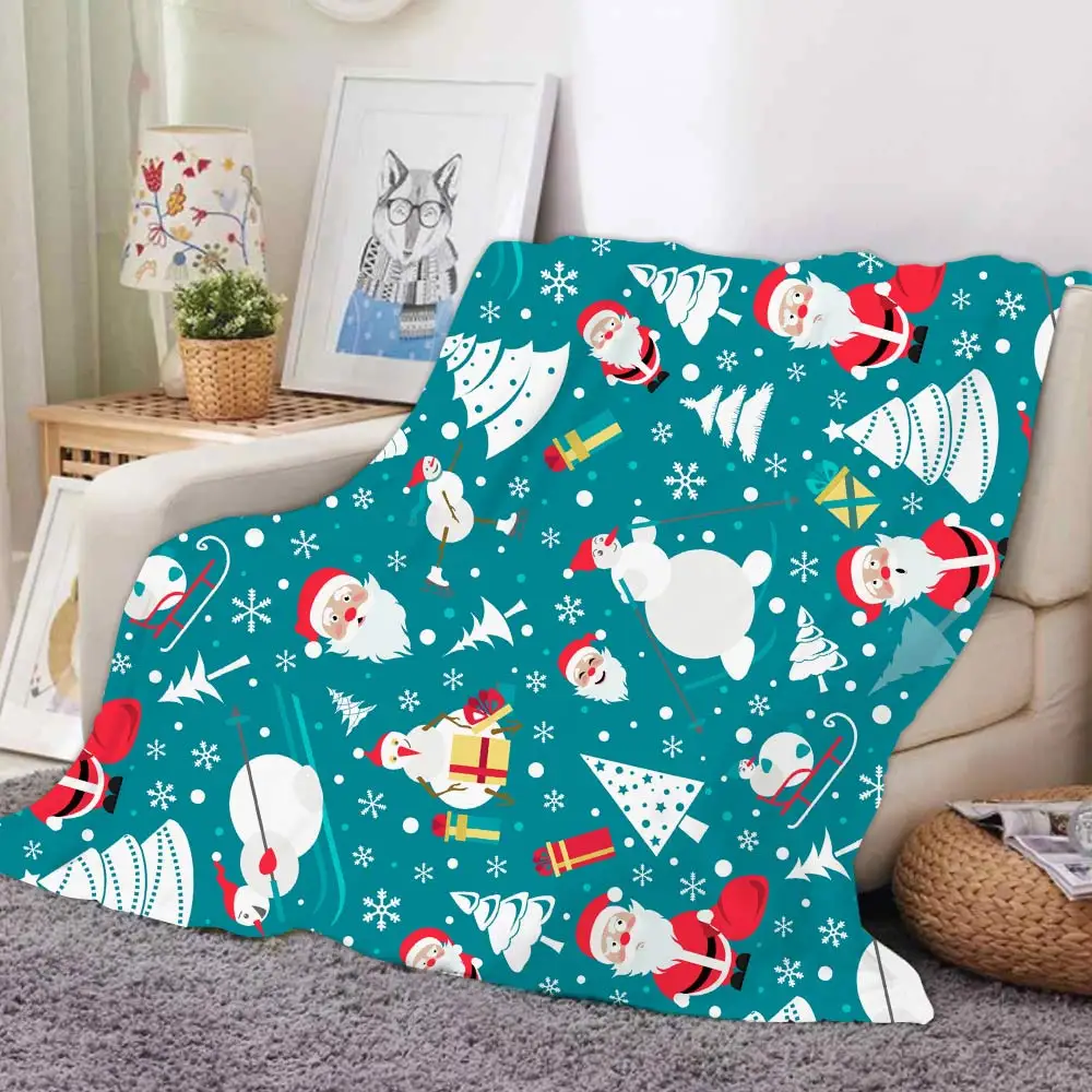 

Soft Warm Flannel Christmas Blanket For Toddler Large Fleece Blanket Baby Flannel Fleece Travel Blanket Christmas Decoration