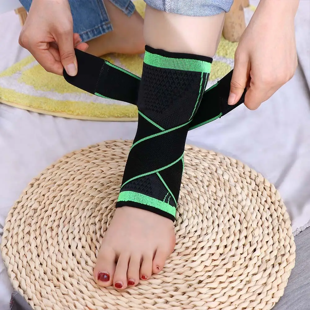 Black Nylon Fixed Ankle Achilles Tendon Retainer Elasticity Foot BraceTop Ankle Brace Foot Guard Ankle Support Foot Protection