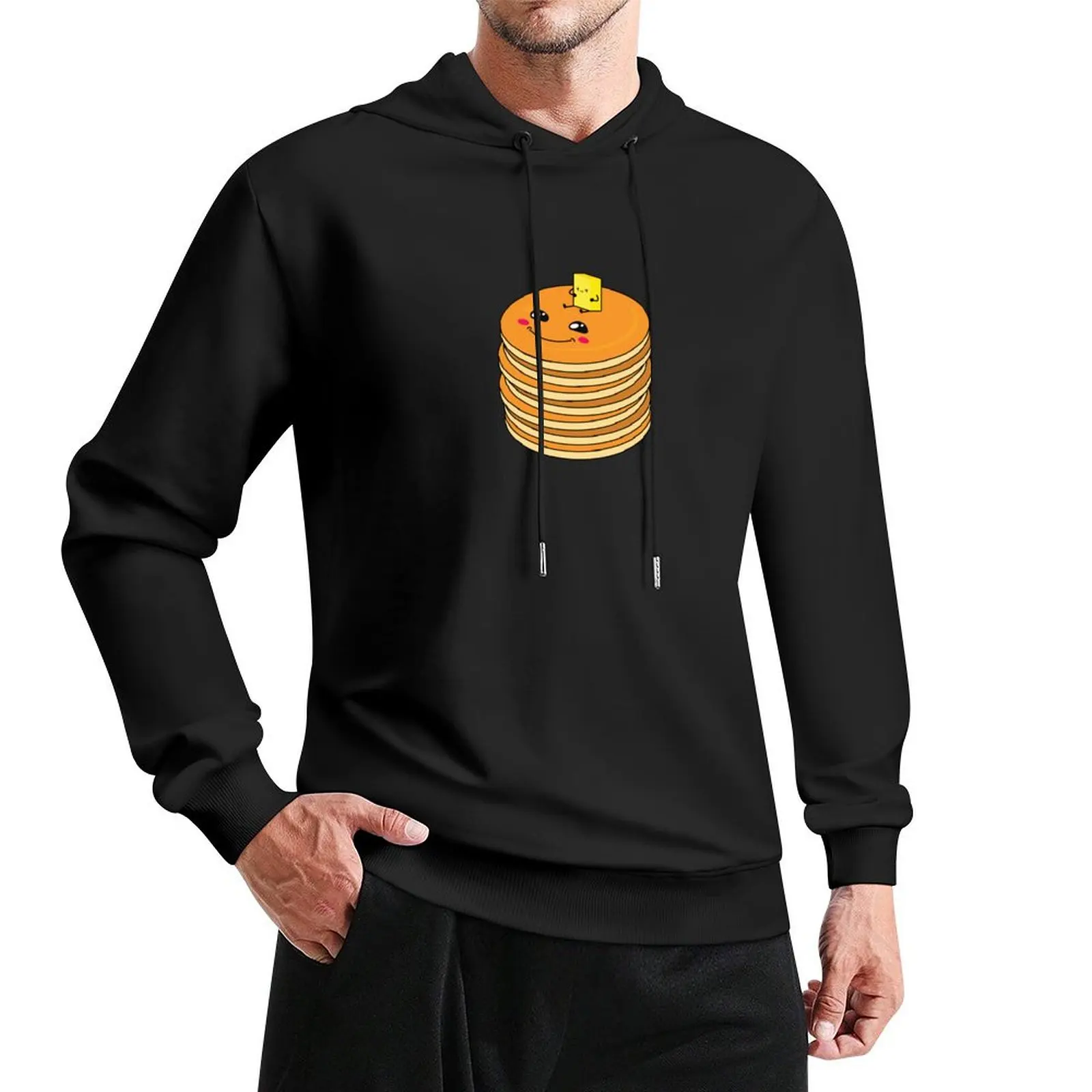 

Cute Kawaii Pancake Stack for Pancakes Lovers Pullover Hoodie korean style clothes men's clothing hoodie for men