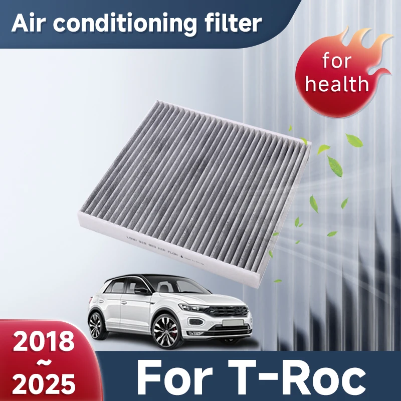 Car Air Conditioning Filter For Volkswagen VW T-Roc 2018~2025 2019 OE Number 5Q0819653 Activated Carbon PM2.5 Filter Accessories