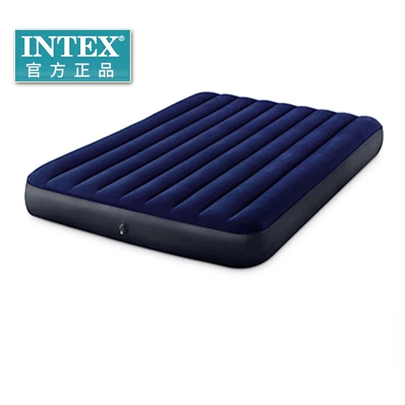 Inflatable Mattress Convenient Home Outdoor Single and Double Air Cushion Increase Thick Blue Folding Matress Sleeping Foldable