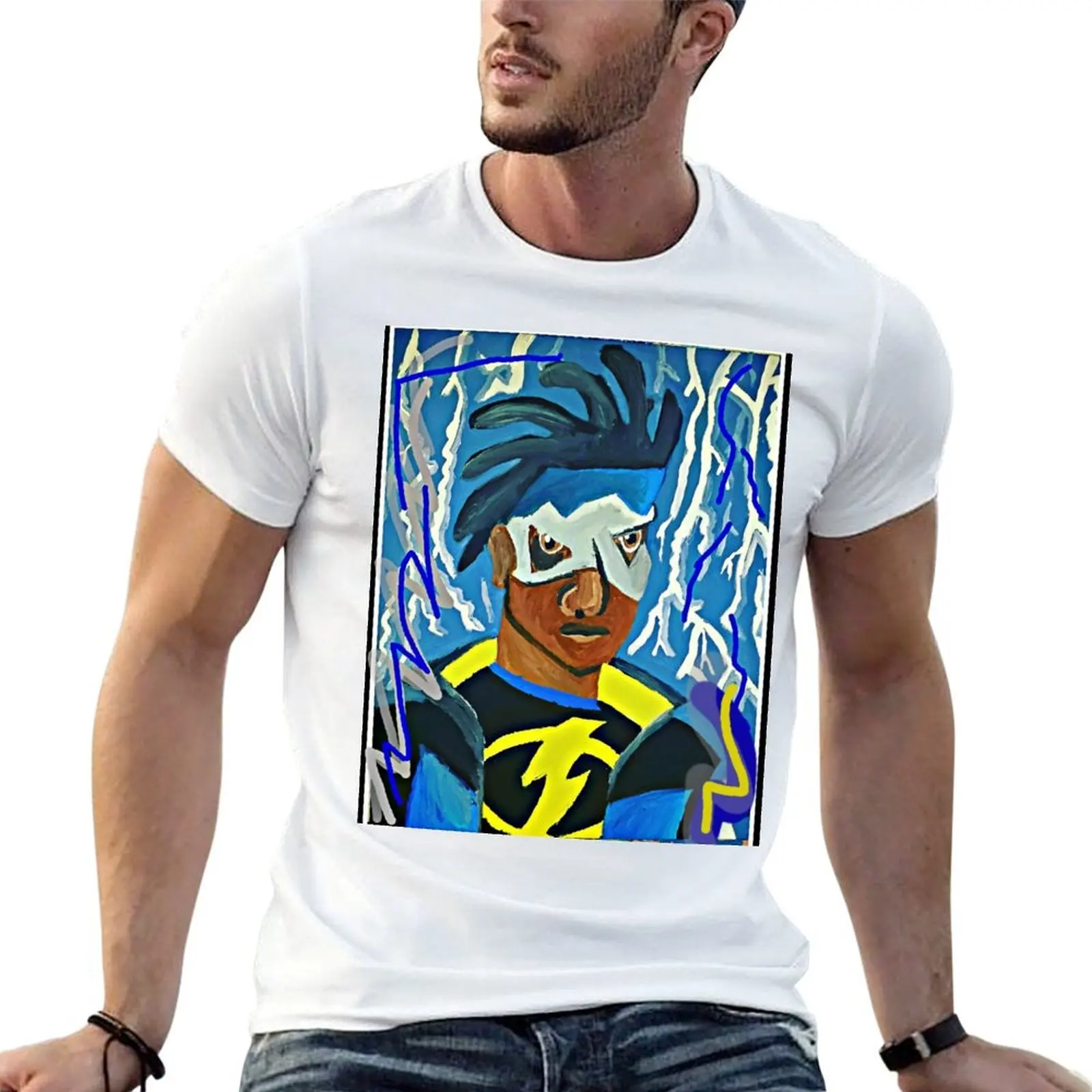 

anime shirt Shock shirts T-Shirt graphic t cotton Static t tshirt man 100%