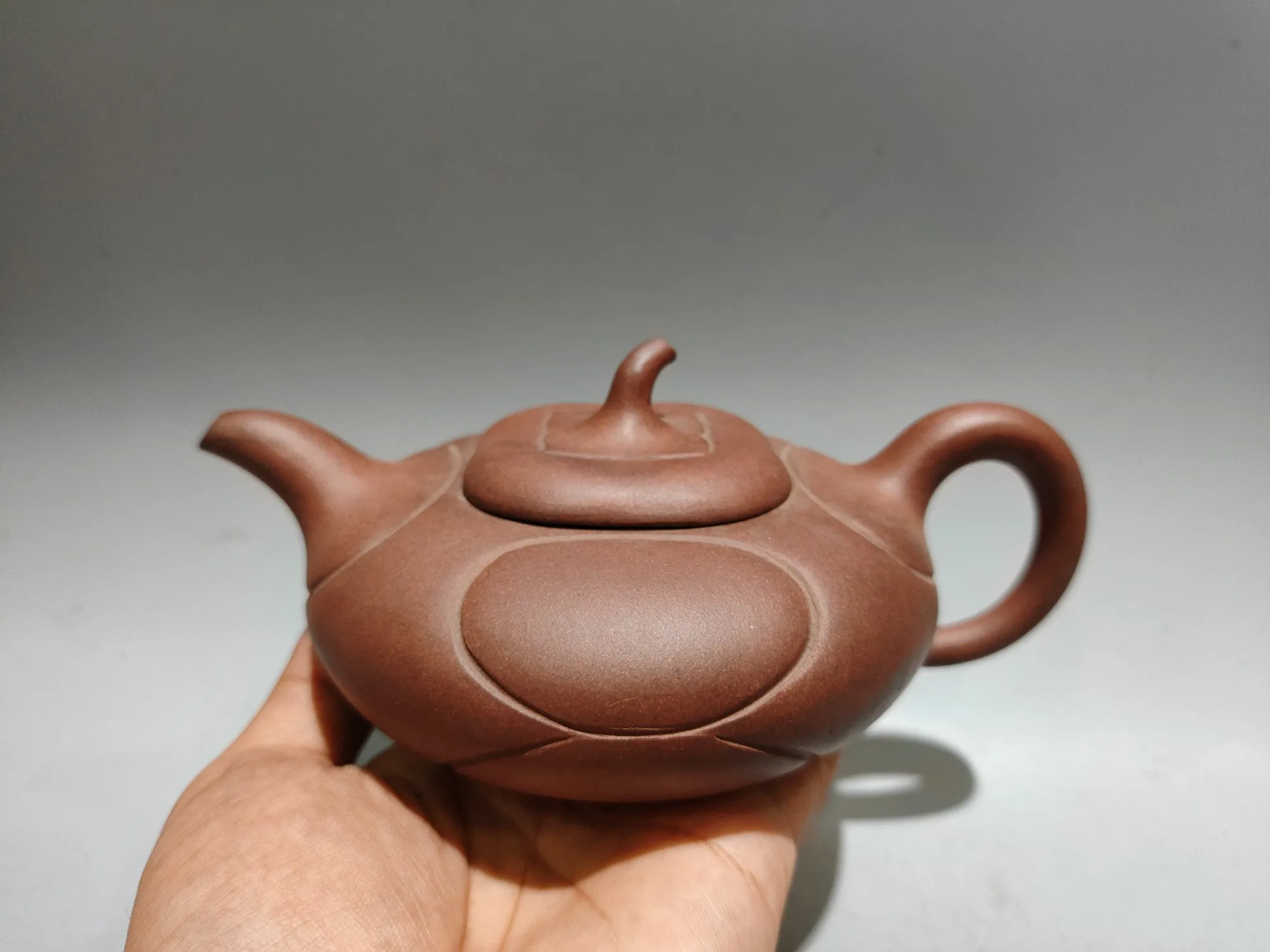Old Yixing Purple Clay Teapot Raw Red Clay Persimmon round pot Persimmon shaped pot Kettle Teapot Flagon