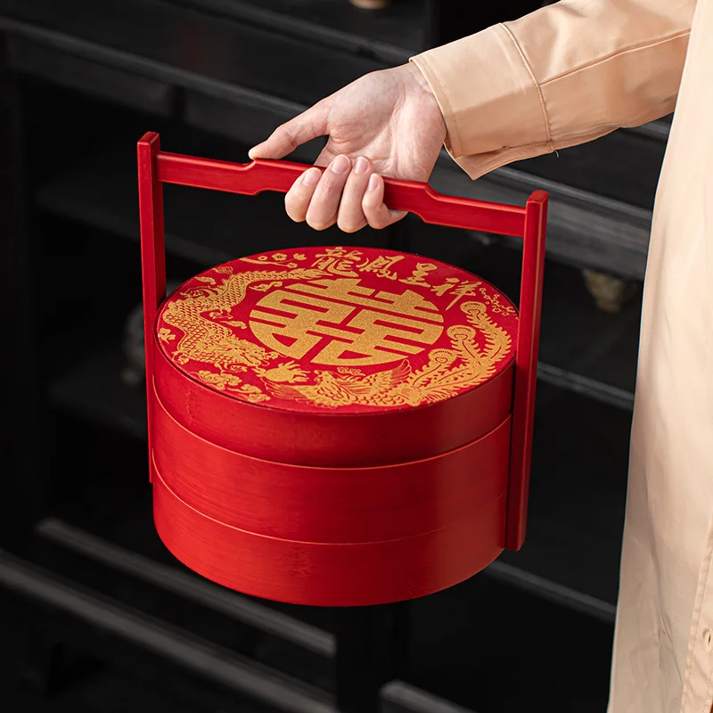 

Подходит для свадебных принадлежностей, коробки для еды, коробки для свадебных фруктов, портативных двухслойных сухофруктов, коробки для кондитерских сеток, новокоммер приданий р.