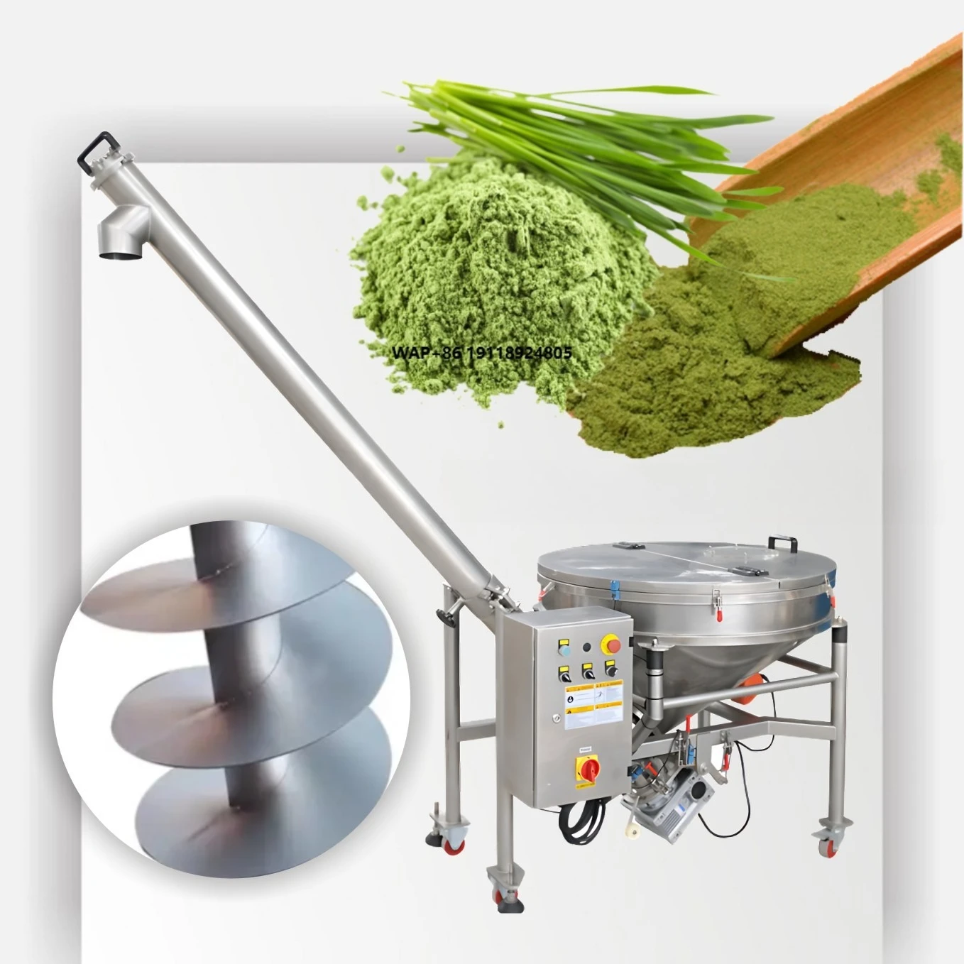 

Customization Stainless Steel Cereal Grain Granule Auger Feeder Industrial Powder Screw Feeding Conveyors System