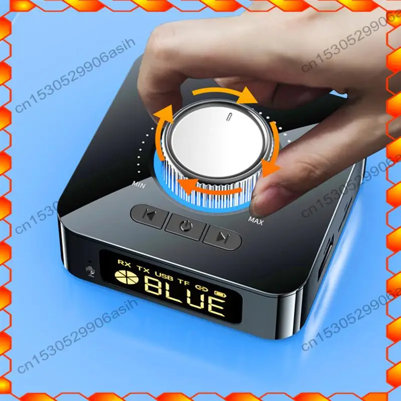 -AT52 1 Set Bluetooth Adapter Bluetooth 5.0 Audio Receiver Transmitter 2 In1 AUX Audio Adapter Converter