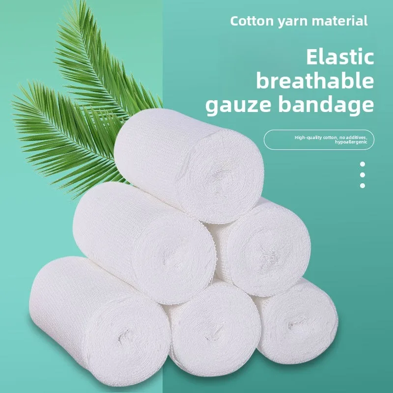 Medical Gauze Rolls - 100% Cotton, Sterile, for Wound Dressing, Bandaging, and Hemostasis, First Aid, and Surgical Dressing