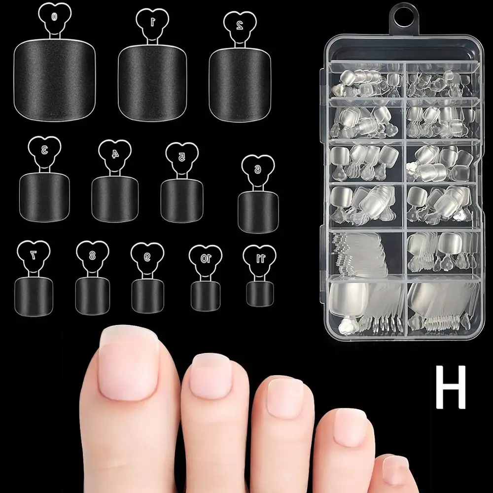 

120/240/500Pcs/Box XXS XS False Nails Tips Extra Short Multi-Size Toe Nail Extension Ultra-thin Pre-shape Gelly Nail Tips