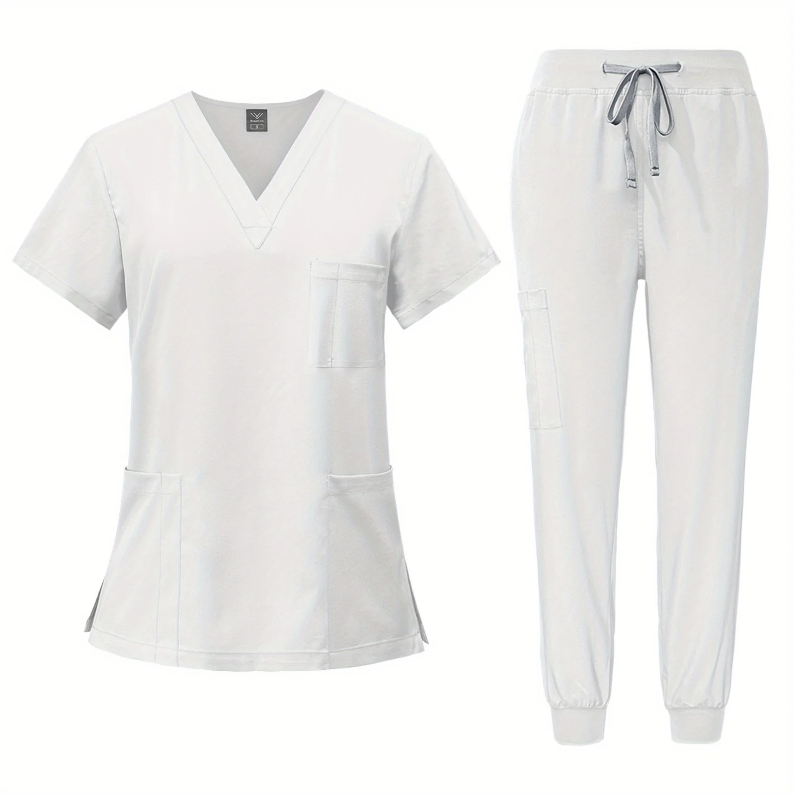

New Hand Washing Uniform Men's and Women's Quick-drying Short-sleeved Surgical Overall Oral Nurse Doctor Pet Hospital Workwear