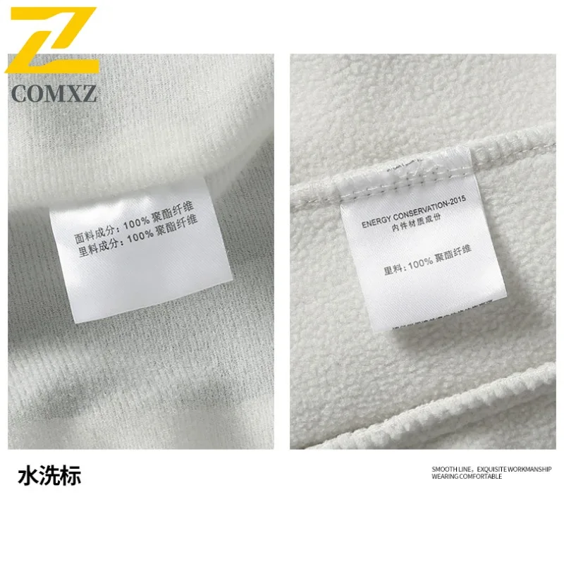 سترة رجالية سميكة للاستخدام الخارجي عالية الجودة من COMXZ، معطف مقاوم للرياح للدراجات النارية، ملابس شتوية خفيفة بغطاء للرأس أنيقة #6