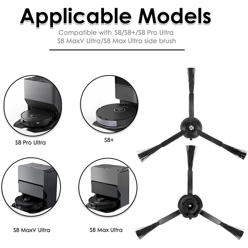 Side Brush For Roborock S8 Maxv Ultra S8 Max Ultra Q Revo S7 Series S7+ S7 MAXV Ultra S8 Pro Ultra S8 S8+ Q7 Max+ Parts