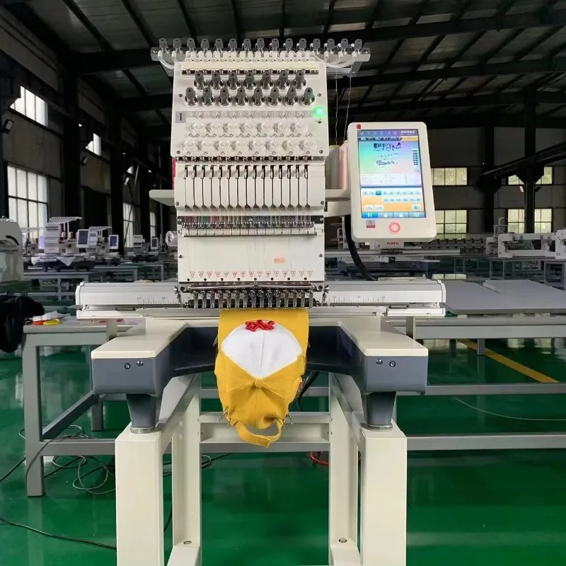Industrial Embroidery Machine Multi Head Computerized Embroidery Machine For Garment Cap Logo Sewing Production