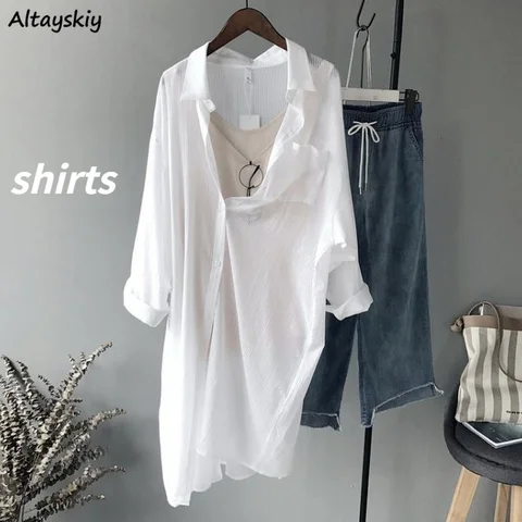 Женские рубашки Altayskiy из хлопка и полиэстера