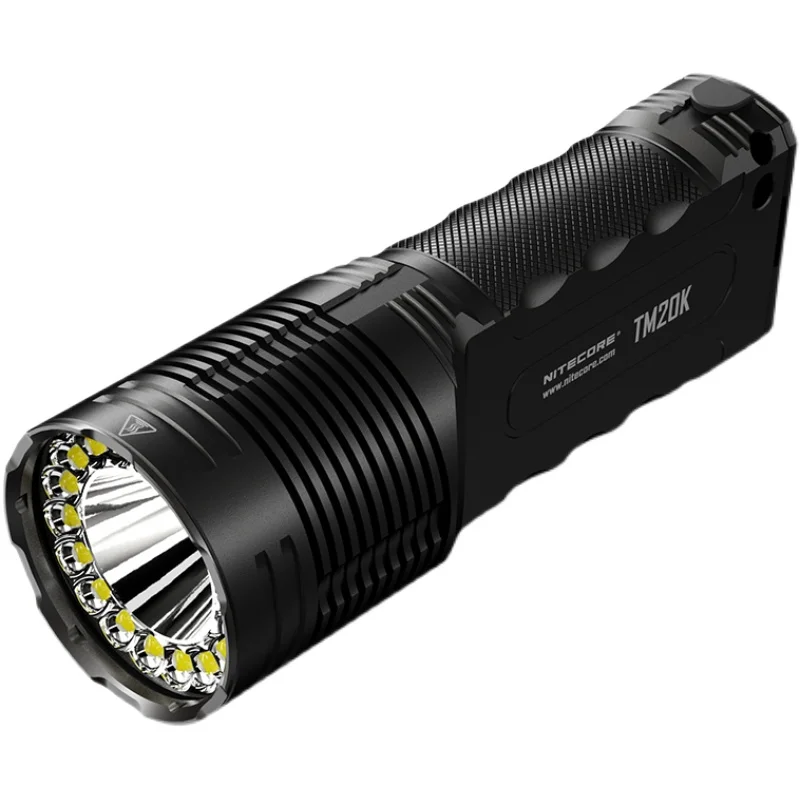 NITECORE TM20K Flashlight 19 LEDs 20000LM Beam 290m Torch USB-C Rechargeable Super bright Self Defense Searchlight military