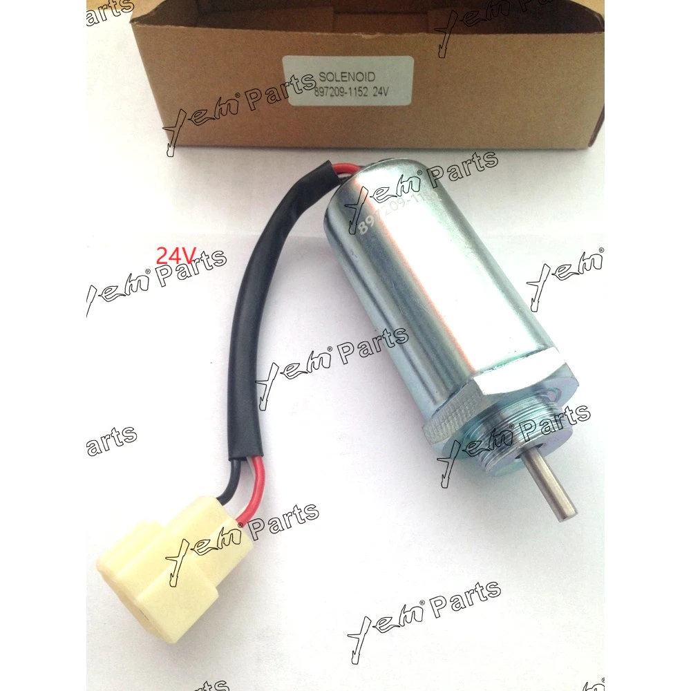 

For Isuzu 3LA1 3LB1 3LD1 3LD2 4LB1 4LC1 4LE1 4LE2 Fuel Shut Off Solenoid Valve 24V