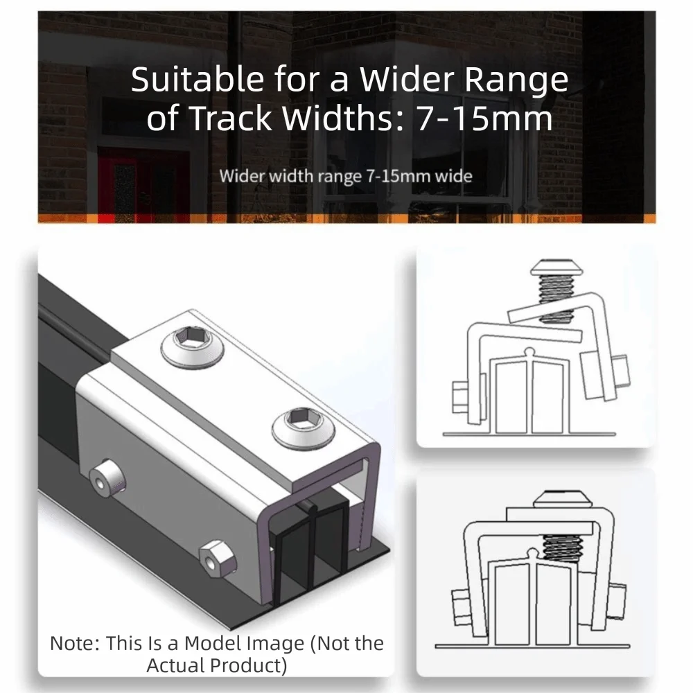 Stainless Steel Sliding Window Lock Adjustable Vertical and Horizontal Safety Door Lock No-Drill Install Window Limiter Lock