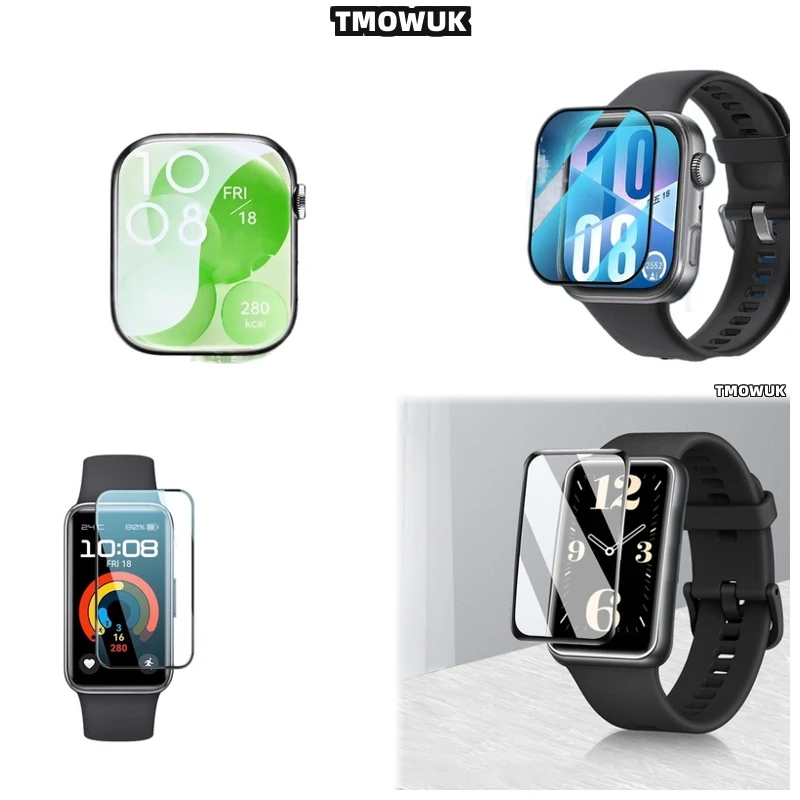 

For Huawei Band 6 7 8 9 10 B6 B7 Watch D2 Fit 3 4 Pro Special Edition - Transparent Anti - Scratch Soft Flexible Screen Protecti
