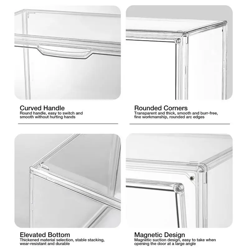 Clear PET Display Box Countertop Case Organizer Stand Dustproof Showcase For Figures/Toys/Collectibles/Gundam/Car Model