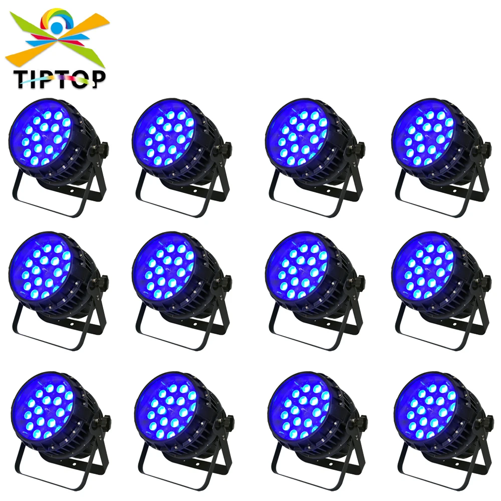 Stage Lights 18x18W LED Par Light Christmas 6IN1 RGBWAP LED Stage Effect Light Infinite Mixing and Rainbow Effect by DMX 512