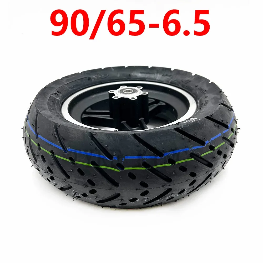 High Quality 90/65-6.5 Vacuum Tubeless Tire with Disc Brake Alloy Hub  for Electric Scooter Front Wheels Modification Parts