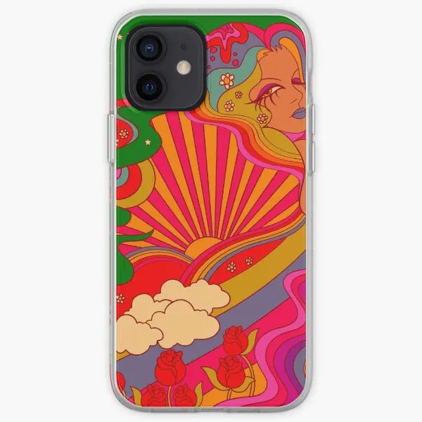 Psychedelic Lady Iphone Tough Case  Phone Case Customizable for iPhone 6 6S 7 8 Plus 11 12 13 14 Pro Max Mini X XS XR Max Coque