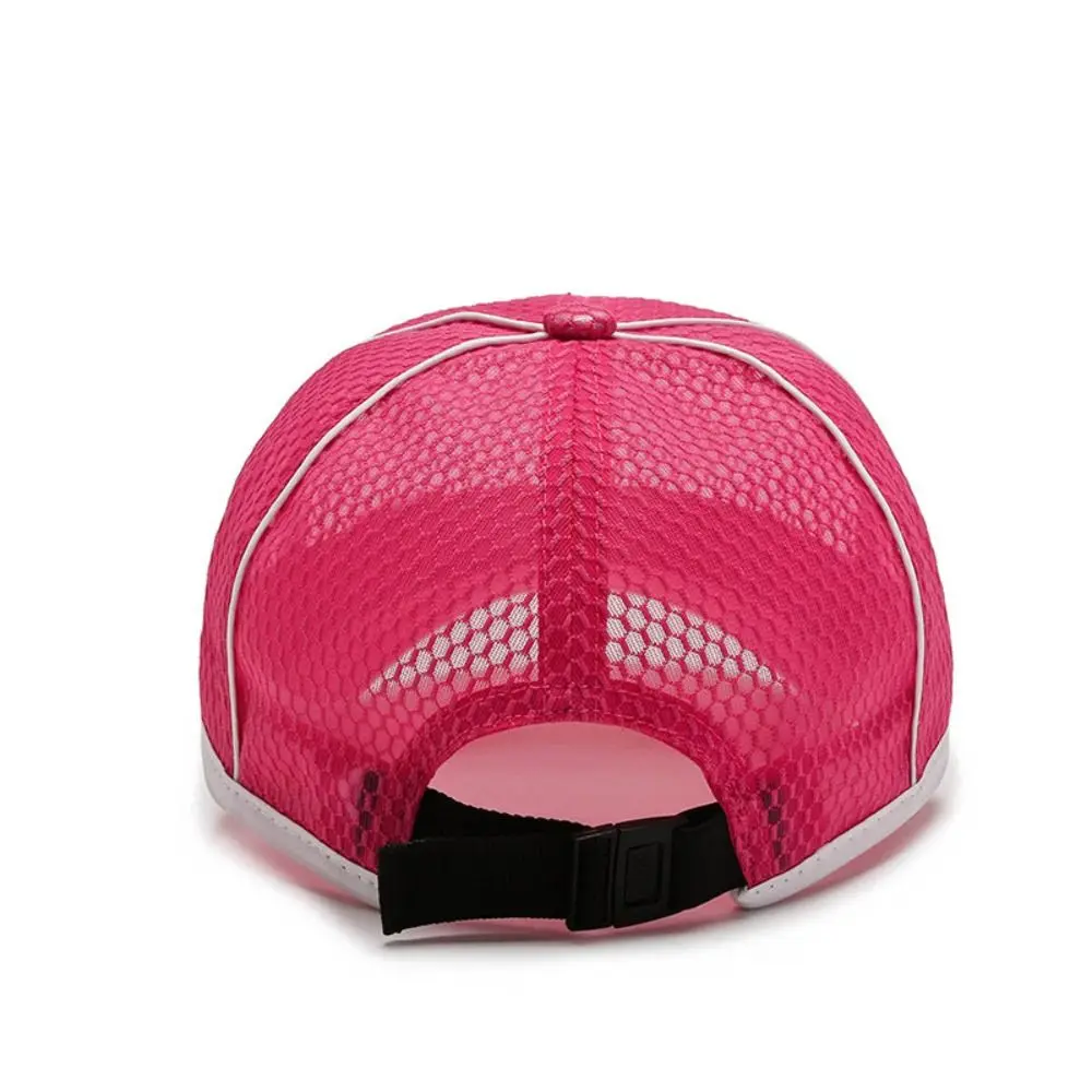 패션 빠른 건조 메쉬 야구 모자 통기성 조절 가능한 그물 야구 모자 여름용 햇빛 차단 모자 소년 소녀 어린이용