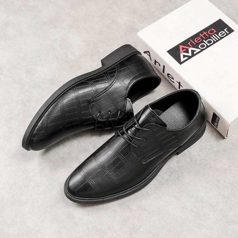 Atmospheric Men Slip on Dress Footwear Easy Slip on Design, Anti-Chafe Soft Sole Perfect for Suit Business Collocation