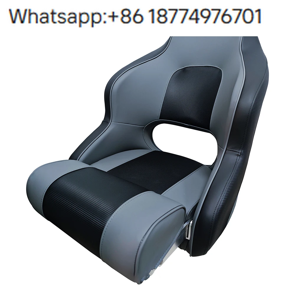 High Quality Fold Up High Back Captain Boat Seat Premium Marine Swivel Seating for  Fishing & Fiberglass Boats  Passenger Seat
