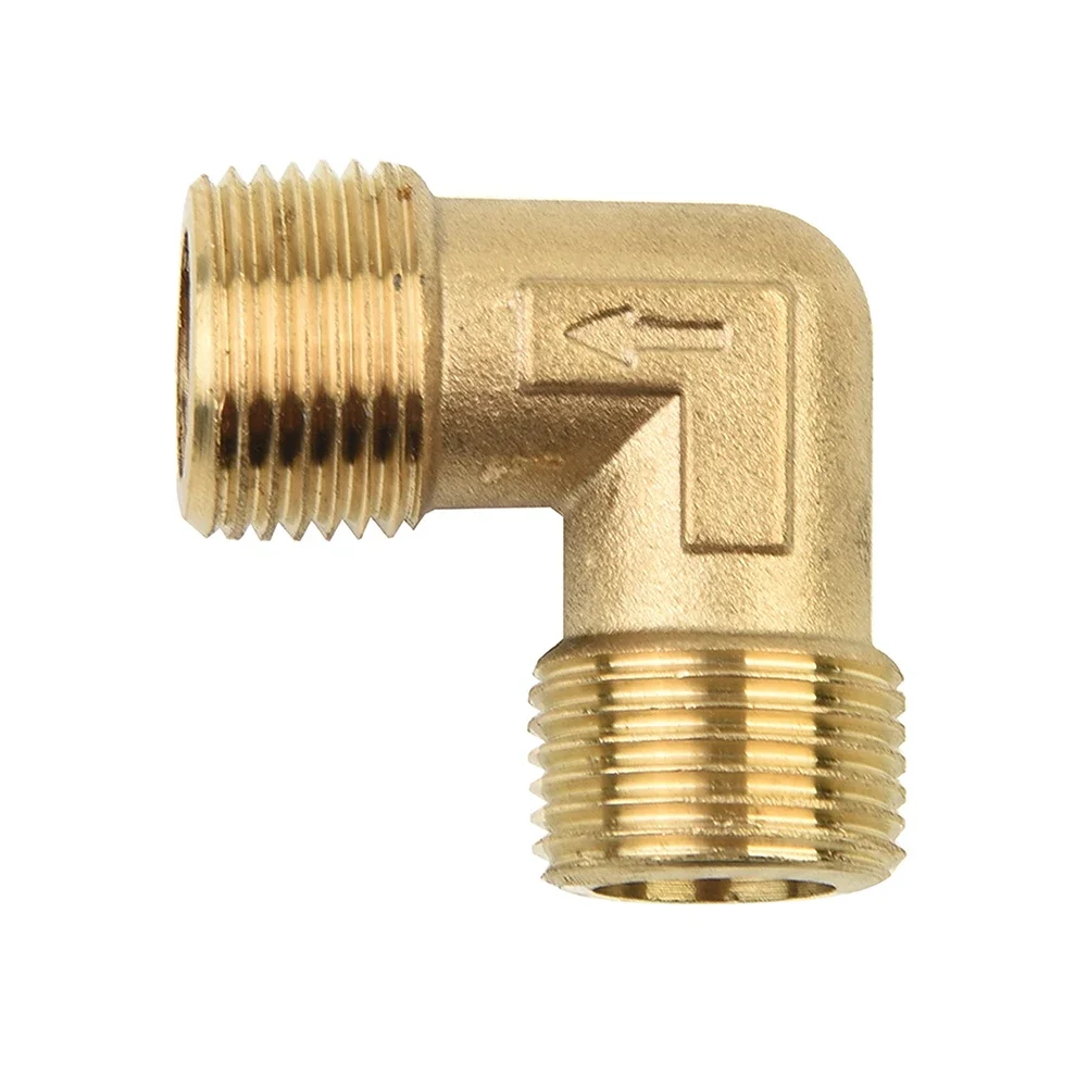 High Quality Elbow Coupler Elbow Connector Fittings For Air Compressor Air Compressor Assembly Brass Gold Tone