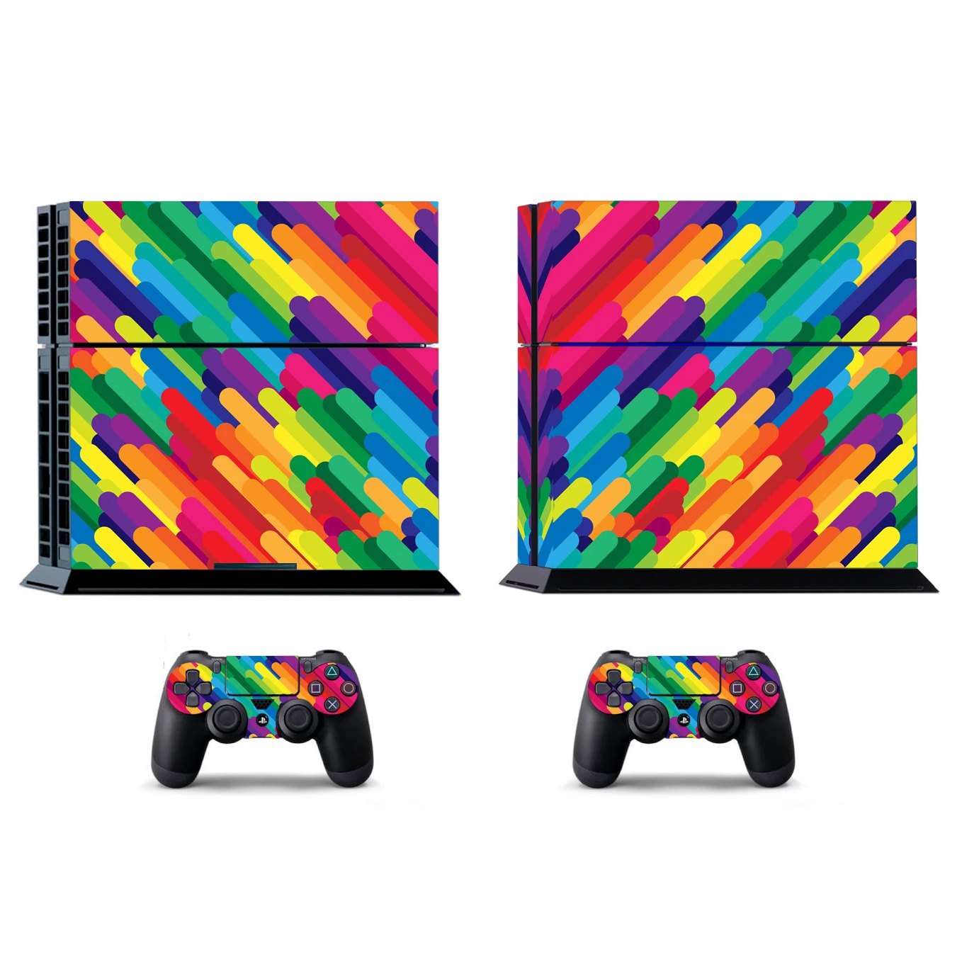 Rainbow 1333 Vinyl Skin Sticker for Sony PS4 PlayStation 4 and 2 controller Skins Stickers