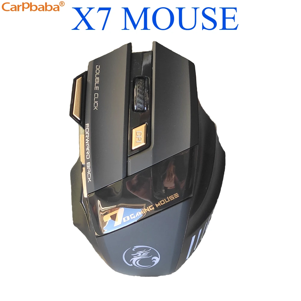 

Беспроводная Bluetooth-мышь Carpbaba CBaX7, двойной режим, 7 клавиш, 2,4 ГГц, компьютерная мышь, USB-кабель, геймерская игровая мышь для портативных ПК