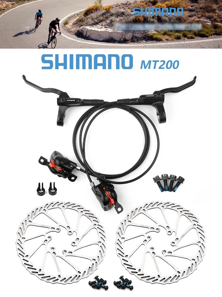 AliExpress Shimano MTB Hydraulic Disc Brake MT200 BR BL Mountain Bike Hydraulic Brake 160mm Rotors Bicycle Caliper Cycling Parts