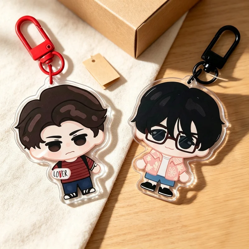 It Movie Clown Boy & Loser Club Acrylic Keychain - Cute Chibi Pennywise Style Double Sided Pendant Bag Charm Gift for Fans