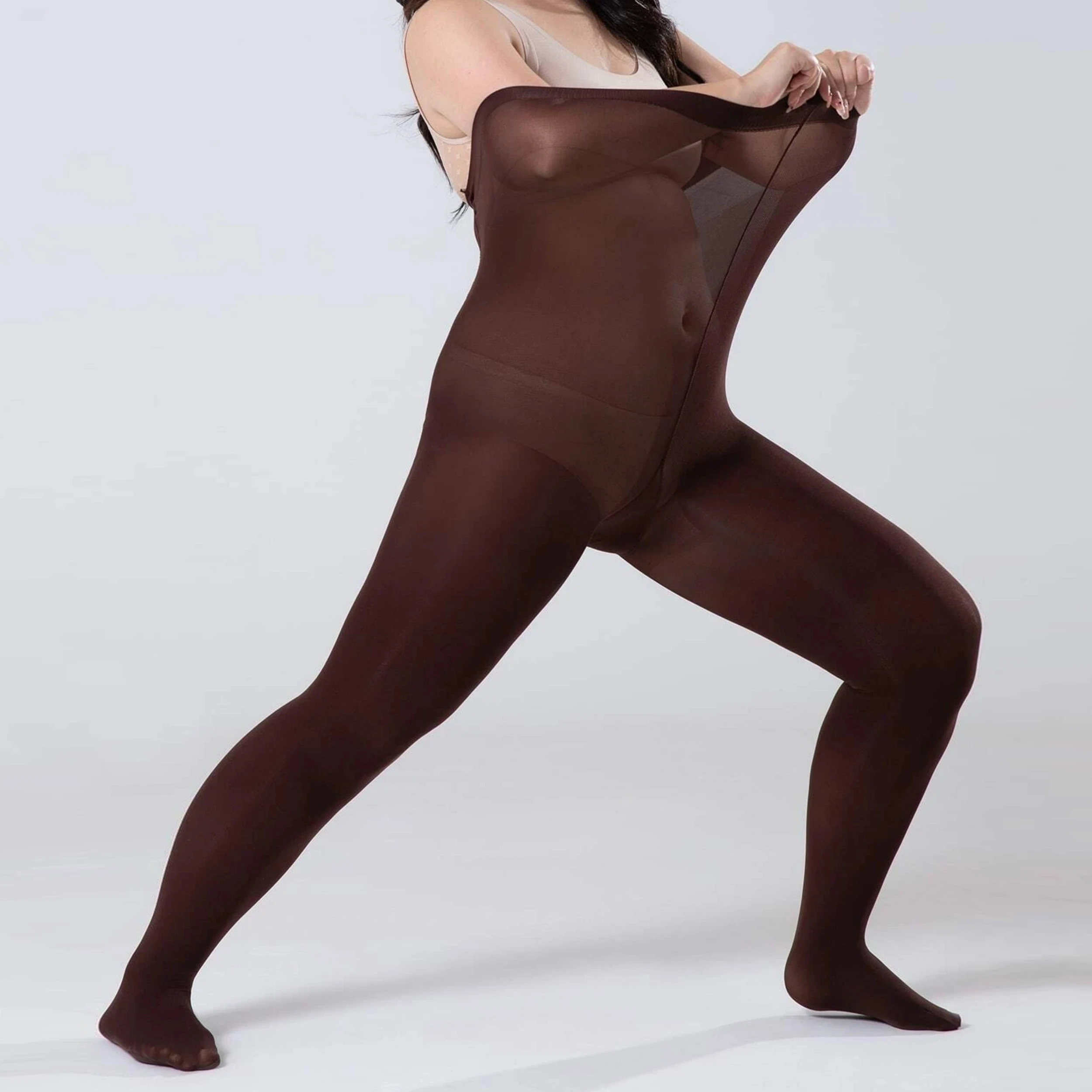 

1 Piece Women's Plus-Size Pantyhose Anti-Hook Velvet Sexy Over Everyday Tights