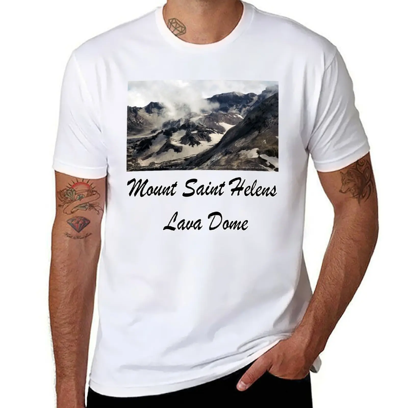 

Mount St Helens lava dome closeup T-Shirt man t shirts graphic man t shirt designer t shirt man cotton T-Shirt