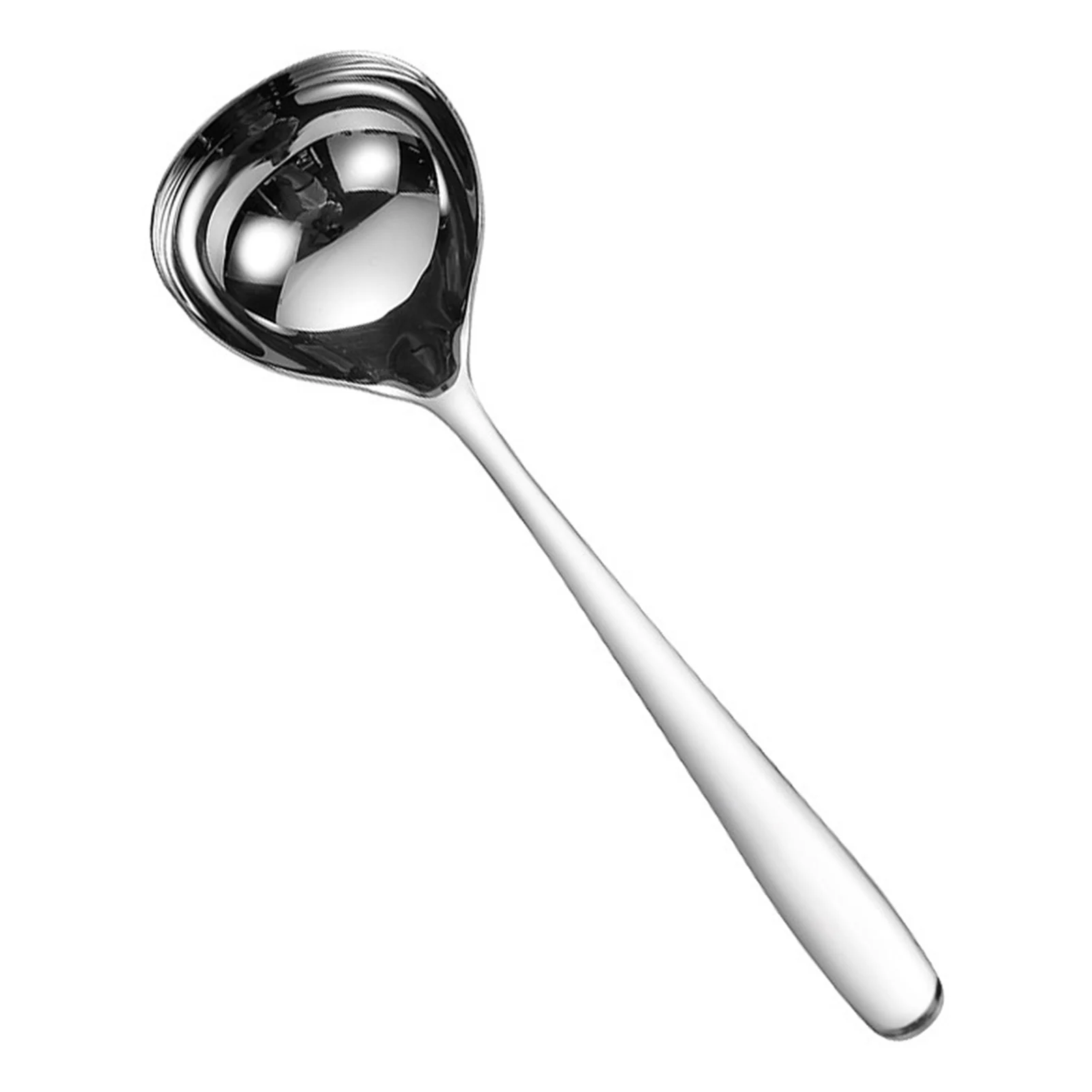 Professional Soup Ladle Heavy Duty Stainless Steel Spoon for Kitchen Cooking Serving Stews Large Capacity Durable Utensil
