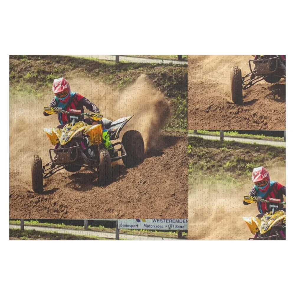 Quad 4 wheeler ATV Racing Jigsaw Puzzle Wooden Compositions For Children Photo Custom Wooden Boxes Custom Puzzle