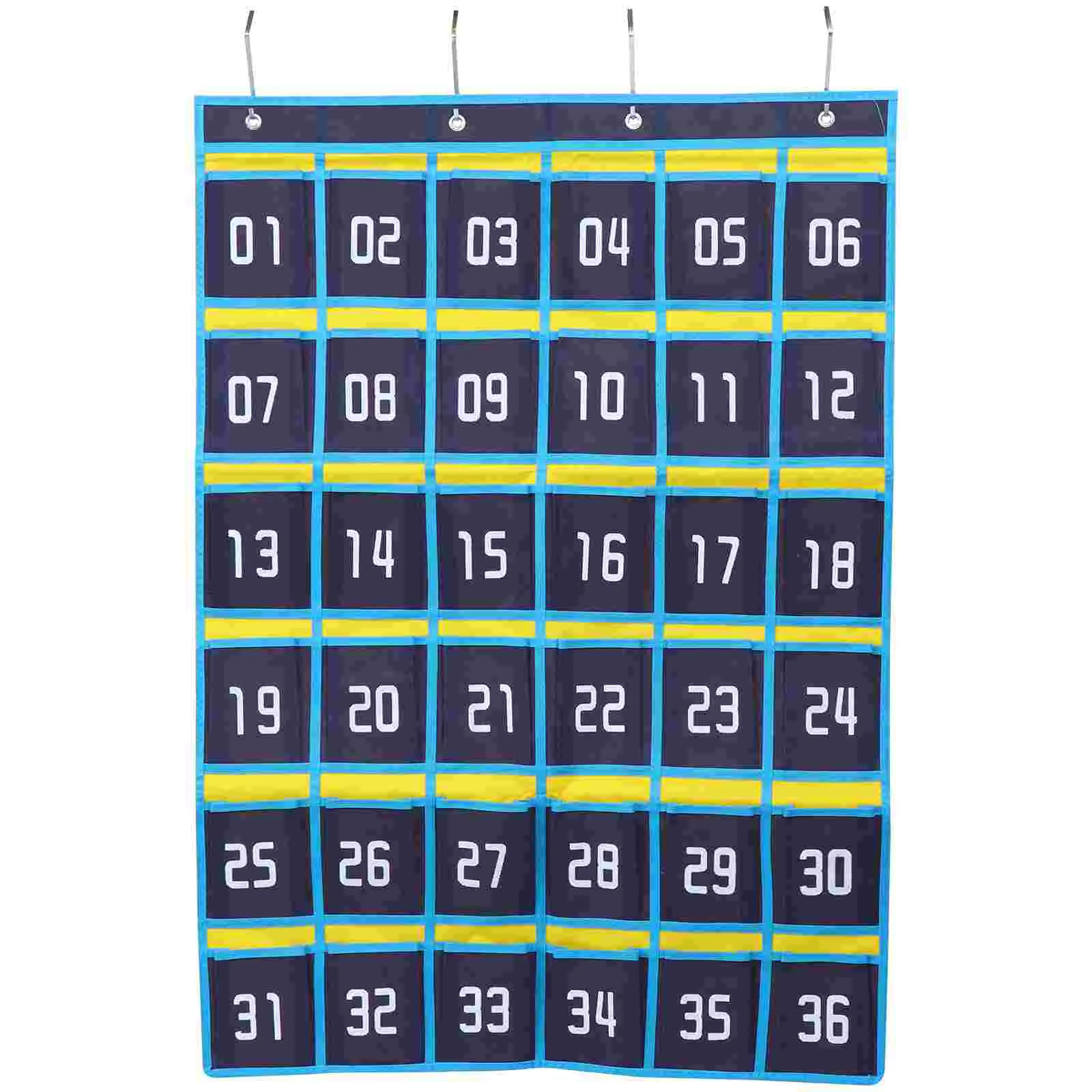 

Pockets Numbered Organizer Classroom Pocket Chart for Cell Phones Calculators Holders Phone Hanging Pouch Sundry Storage Bag