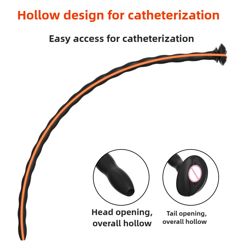 Catéter uretral antibacteriano barato, varilla de ojo de caballo con sonido, tapón para pene, inserción de masturbación, dilatador urinario, Juguetes sexuales para hombres