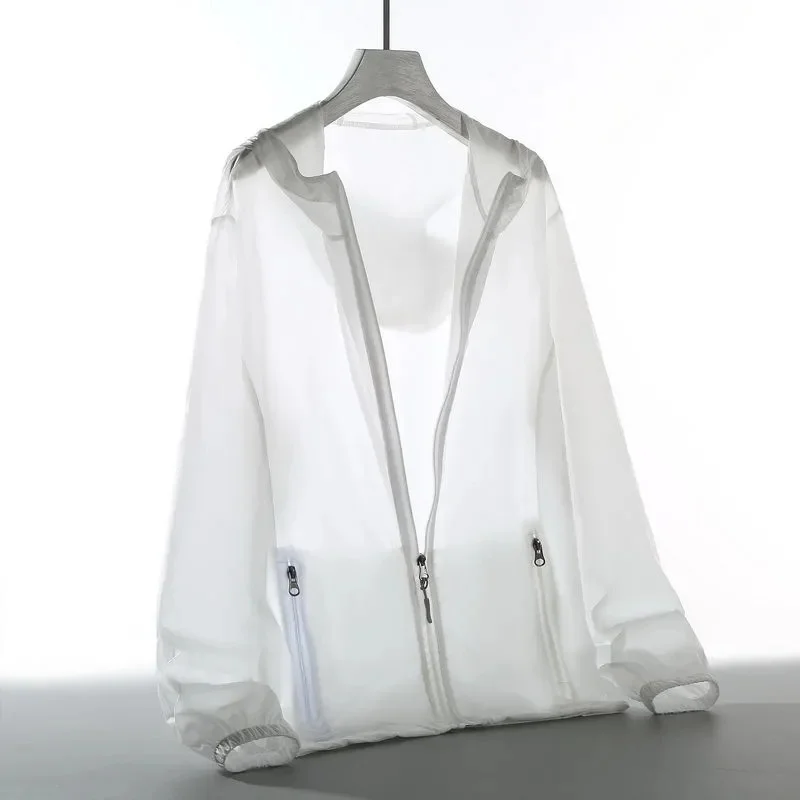 Women\'s Sun Protection Summer 2025 New Women Jacket Long Sleeve Fashion Hooded Anti-UV All-Match Breathable Thin Windbreaker
