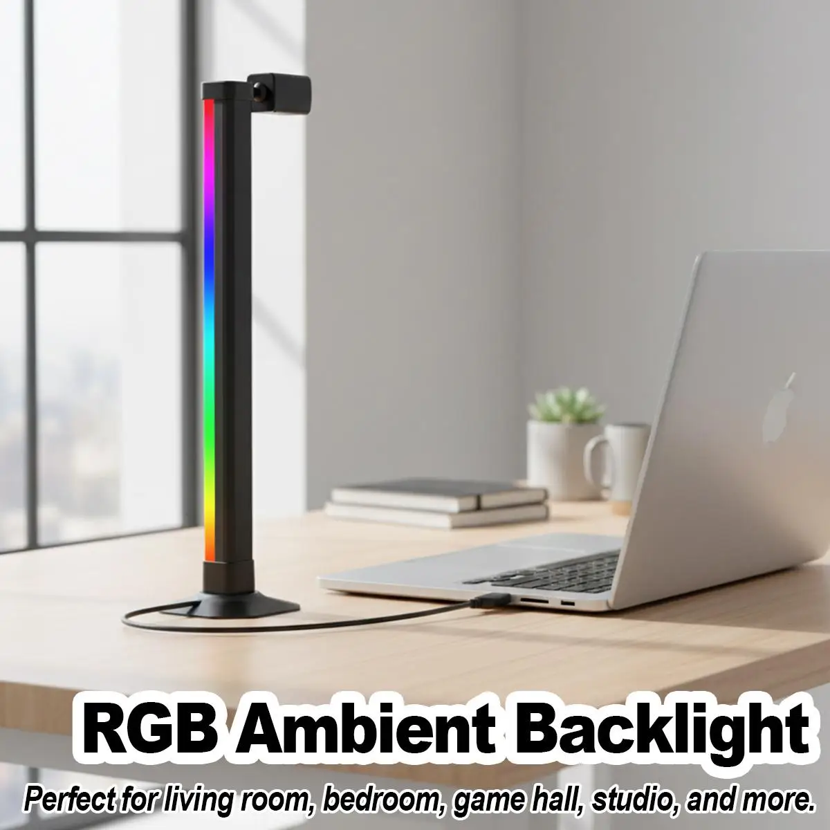 インテリジェントランプバーrgb-ledリモコンダイナミックモード調光可能雰囲気ランプ寝室ゲームルーム装飾テレビpc背景usb