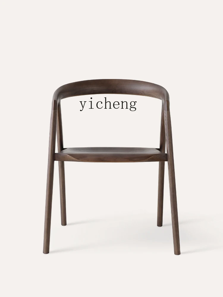 Zk Solid Wood Dining Chair Simple Modern Designer Coffee Milk Tea Office Club B & B New Chinese Style Chair