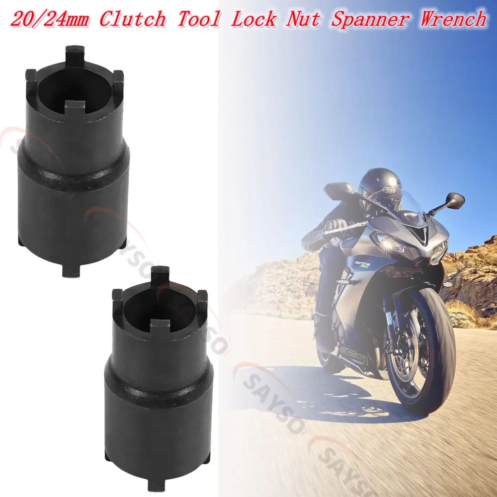 

Motorcycle Nut Removal Tool Black Double-Headed Clutch Lock Nut Wrench Motorcycle Repair Tool