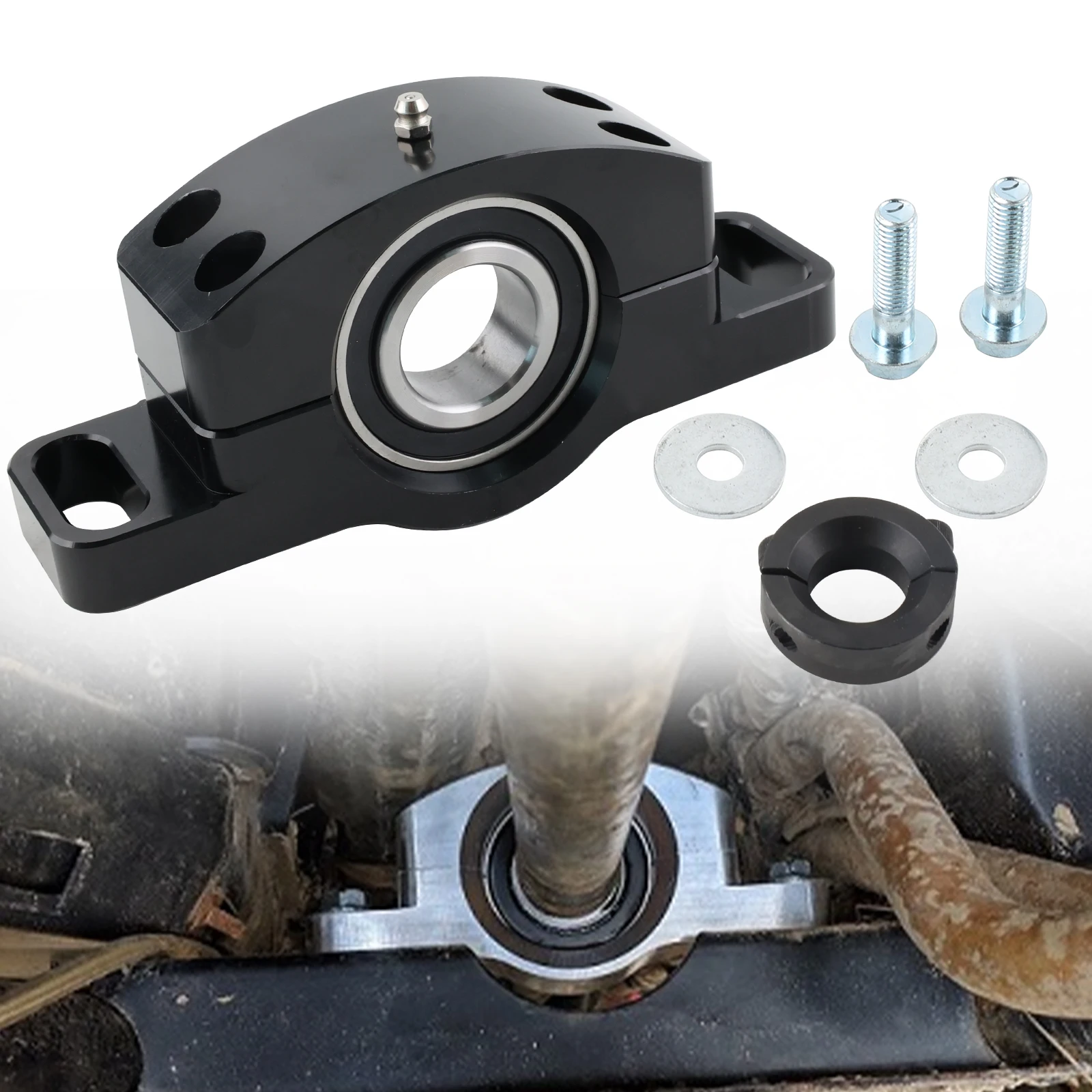 ATV Heavy Duty Billet Aluminum Carrier Bearing Bearing Compatible with 2014-2021 Polaris Ranger 570 XP 1000 RZR XP 900 1000