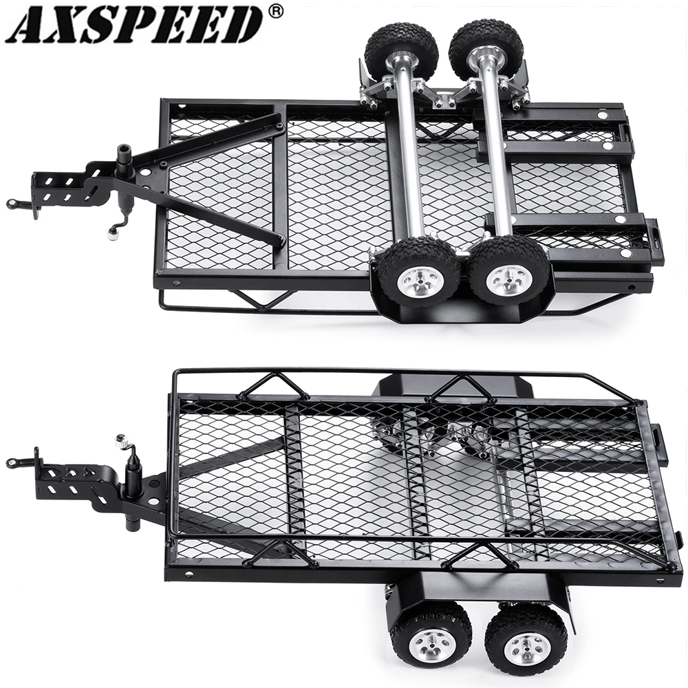 

AXSPEED Metal Trailer Hitch Mount for 1/18 1/24 RC Micro Crawler Car TRX4M Axial SCX24 AX24 FMS FCX24 Upgrade Accessories