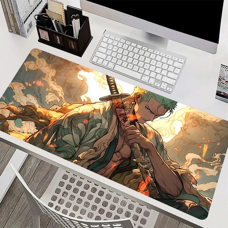 Tapis de souris accessoires PC tapis de clavier tapis de bureau anti-dérapant HD une pièce Zoro tapis de souris en caoutchouc tablette tapis de jeu tapis étendu