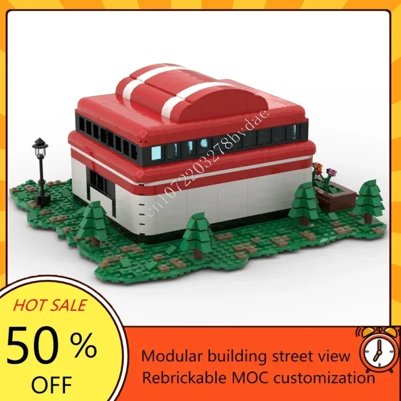 1404PCS Pet elf Center Modular MOC Creative street view Model Custom Puzzle Architecture DIY Education Assembly Model Toys Gift