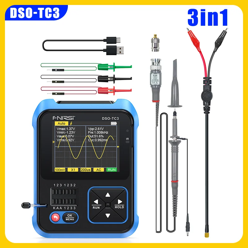 האם FNIRSI DSO-TC3 הוא ה-Oscilloscope הנכון עבורך? סקירת מודל DSO-TC3