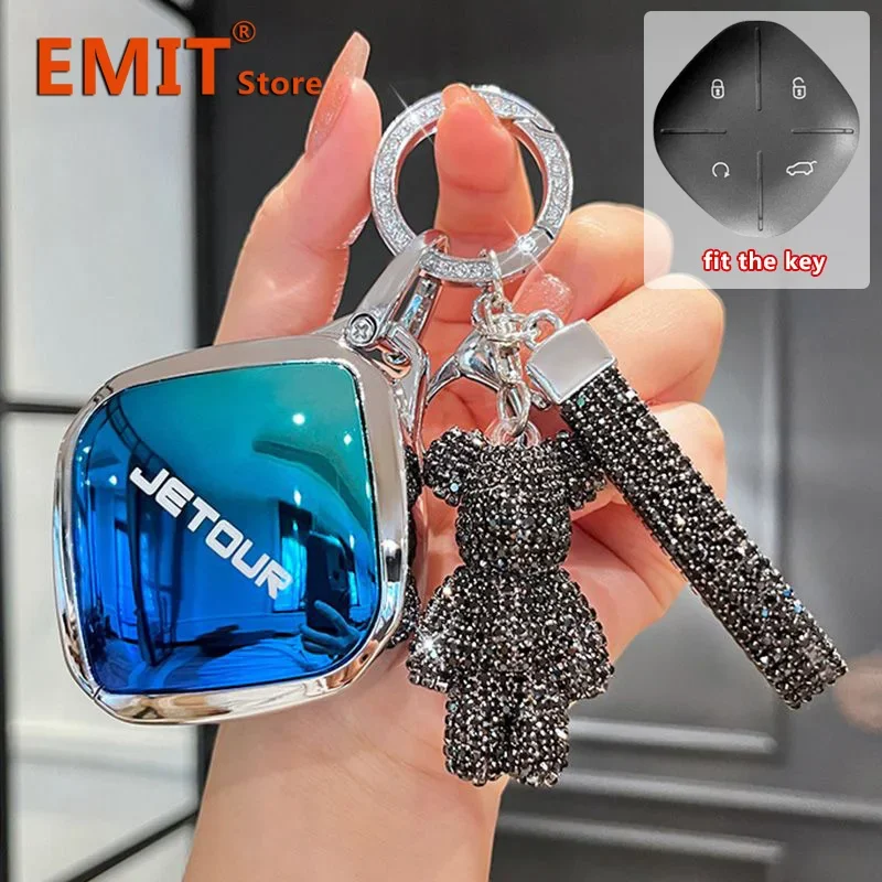 for Chery Jetour Dashing I-DM IDM X-1 Plus Pro Zinc Alloy Key Case Key Full Cover Fob Protection Shell Buckle Car Accessories